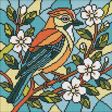 AMO8317 Ideyka Алмазна мозаїка - Вітраж. Сойка 30х30 см (круглі, на підрамнику, АМО-8317) art_selena_ua AMO8317 Ideyka Алмазна мозаїка - Вітраж. Сойка 30х30 см (круглі, на підрамнику, АМО-8317) art_selena_ua