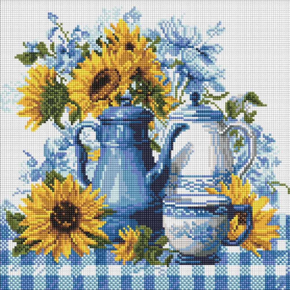 AMO8342 Ideyka Алмазна мозаїка - Сонячна кава 40х40 см (круглі, на підрамнику, АМО-8342) ©art_selena_ua AMO8342 Ideyka Алмазна мозаїка - Сонячна кава 40х40 см (круглі, на підрамнику, АМО-8342) ©art_selena_ua