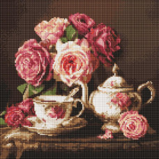 AMO8344 Ideyka Алмазна мозаїка - Троянди в темряві 40х40 см (круглі, на підрамнику, АМО-8344) ©art_selena_ua AMO8344 Ideyka Алмазна мозаїка - Троянди в темряві 40х40 см (круглі, на підрамнику, АМО-8344) ©art_selena_ua