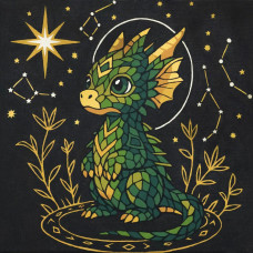 APN-002 Абрис Арт Картина за номерами - Запалювач зірок, 30x30 см