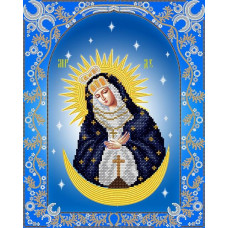 АС3-022 Остробрамська ікона Божої Матері. А-строчка. Схема на тканині для вишивання бісером