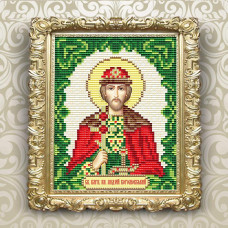 АТ6120 ArtSolo Набір алмазного живопису - Ікона Св. Благов. Князь Андрій Боголюбський 14x18 см