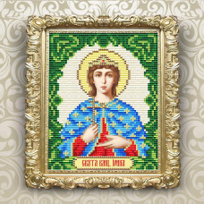 АТ6130 ArtSolo Набір алмазного живопису - Ікона Свята Великомучениця Ірина 14x18 см