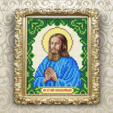 АТ6133 ArtSolo Набір алмазного живопису - Ікона Преподобний Віталій Олександрійський 14x18 см