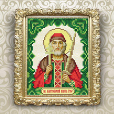 АТ6136 ArtSolo Набір алмазного живопису - Ікона Святий Благовірний Князь Ігор 14x18 см