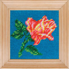 B10 Ніжна троянда. Чарівниця. Набір для вишивання нитками на канві з нанесеним малюнком