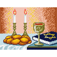 BH52 Чарівниця Набір для вишивки друкованим хрестиком - Шабат 18x24 см (схема на канві) BH52 Чарівниця Набір для вишивки друкованим хрестиком - Шабат 18x24 см (схема на канві)