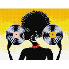 BL56 Чарівниця Набір для вишивки друкованим хрестиком - Меломан 24x32 см (схема на канві) BL56 Чарівниця Набір для вишивки друкованим хрестиком - Меломан 24x32 см (схема на канві)