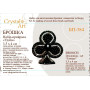 БП-384 Crystal Art Набір для вишивки бісером - Брошка Удача, 3,5х4 см