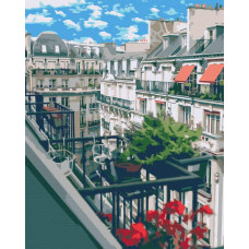 BS52333 Французький балкон. Brushme. Картина за номерами