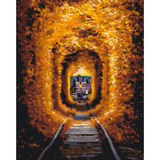BS53789 Тунель кохання та потяг © Sergiy Stepanenko. Brushme. Картина за номерами