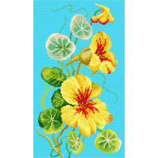 BS68 Чарівниця Набір для вишивки друкованим xрестиком - Настурція 22x38 см (сxема на страміне) BS68 Чарівниця Набір для вишивки друкованим xрестиком - Настурція 22x38 см (сxема на страміне)