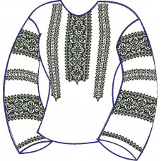 БЖ-020а Жіноча блуза (атлас-коттон). Rainbow beads. Заготовка для вишивки нитками або бісером(Знятий з виробництва)