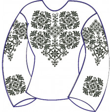 БЖ-022а Жіноча блуза (атлас-коттон). Rainbow beads. Заготовка для вишивки нитками або бісером(Знятий з виробництва)