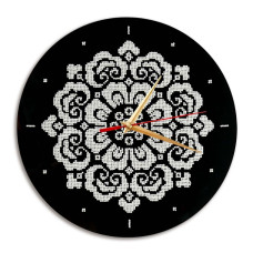 DG-4 Кольорова Набір для вишивки бісером - Годинник 27 см (акрил, круг)