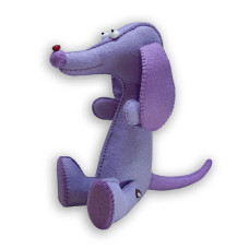 ФН-138 VDV Набір для створення фетрової іграшки - Такса фіолетова 14x24 см ФН-138 VDV Набір для створення фетрової іграшки - Такса фіолетова 14x24 см