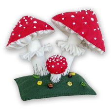 ФН-140 VDV Набір для створення фетрової іграшки - Грибочки 20x16 см ФН-140 VDV Набір для створення фетрової іграшки - Грибочки 20x16 см
