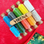 ФПВ_055 Virena Пошита заготовка для вишивки бісером - Фартух для пляшки символ року Козеня 16x13,5 см (схема на габардині)