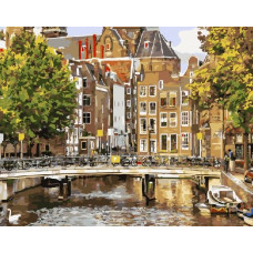 GX21691 Старий Амстердам. Brushme. Картина за номерами