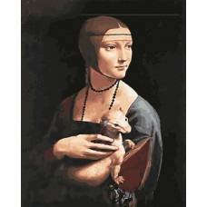 GX29283 Дама з горностаєм. Леонардо да Вінчі. Brushme. Картина за номерами