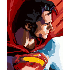 GX8733 Супермен. Brushme. Картина за номерами