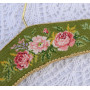 Х-701 Тела Артіс Набір для вишивки рахунковим хрестиком - Плечики Троянди на зеленому 10x39 см, Aida 16