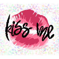 K318 Поцілунок (20х30 см). Confetti. Водорозчинний флізелін з малюнком