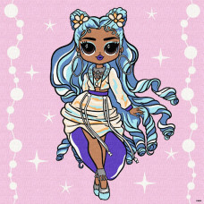 KHO1180 Ideyka Картина за номерами - LOL Surprise! O.M.G. Missy Frost, 40х40 см (на підрамнику, Ідейка КНО-1180)