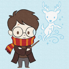 KHO1397 Ideyka Картина за номерами - Harry Potter: Милий Патронус 25х25 см (на підрамнику, Ідейка KHO1397) ©Warner Bros KHO1397 Ideyka Картина за номерами - Harry Potter: Милий Патронус 25х25 см (на підрамнику, Ідейка KHO1397) ©Warner Bros