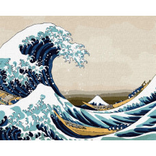 KHO2756 Велика хвиля у Канагаві. Ideyka. Картина за номерами (Ідейка КНО2756)