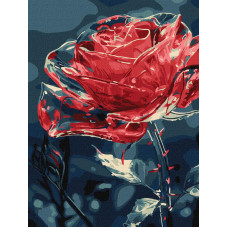 KHO3285 Ideyka Картина за номерами - Кришталева квітка 30х40 см (на підрамнику, Ідейка КНО-3285) ©art_selena_ua