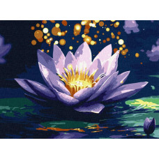 KHO3296 Ideyka Картина за номерами - Магічна лілія з фарбами металік extra 30х40 см (на підрамнику, фарби металік, Ідейка КНО-3296) ©art_selena_ua