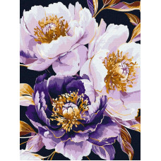 KHO3308 Ideyka Картина за номерами - Пурпурова чарівність з фарбами металік extra 30x40 см, (на підрамнику, Ідейка KHO3308) ©art_selena_ua