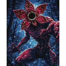 KHO5223 Ideyka Картина за номерами - Монстр з фарбами металік extra 40x50 см, (на підрамнику, Ідейка KHO5223) ©art_selena_ua