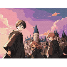 KHO5264 Ideyka Картина за номерами - Harry Potter: Магічне тріо 30х40 см (на підрамнику, Ідейка KHO5264) ©Warner Bros KHO5264 Ideyka Картина за номерами - Harry Potter: Магічне тріо 30х40 см (на підрамнику, Ідейка KHO5264) ©Warner Bros