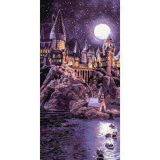 KHO5265 Ideyka Картина за номерами - Harry Potter: Прибуття до Гоґвортсу з фарбами металік extra 40x80 см, (на підрамнику, Ідейка KHO5265) KHO5265 Ideyka Картина за номерами - Harry Potter: Прибуття до Гоґвортсу з фарбами металік extra 40x80 см, (на підрамнику, Ідейка KHO5265)