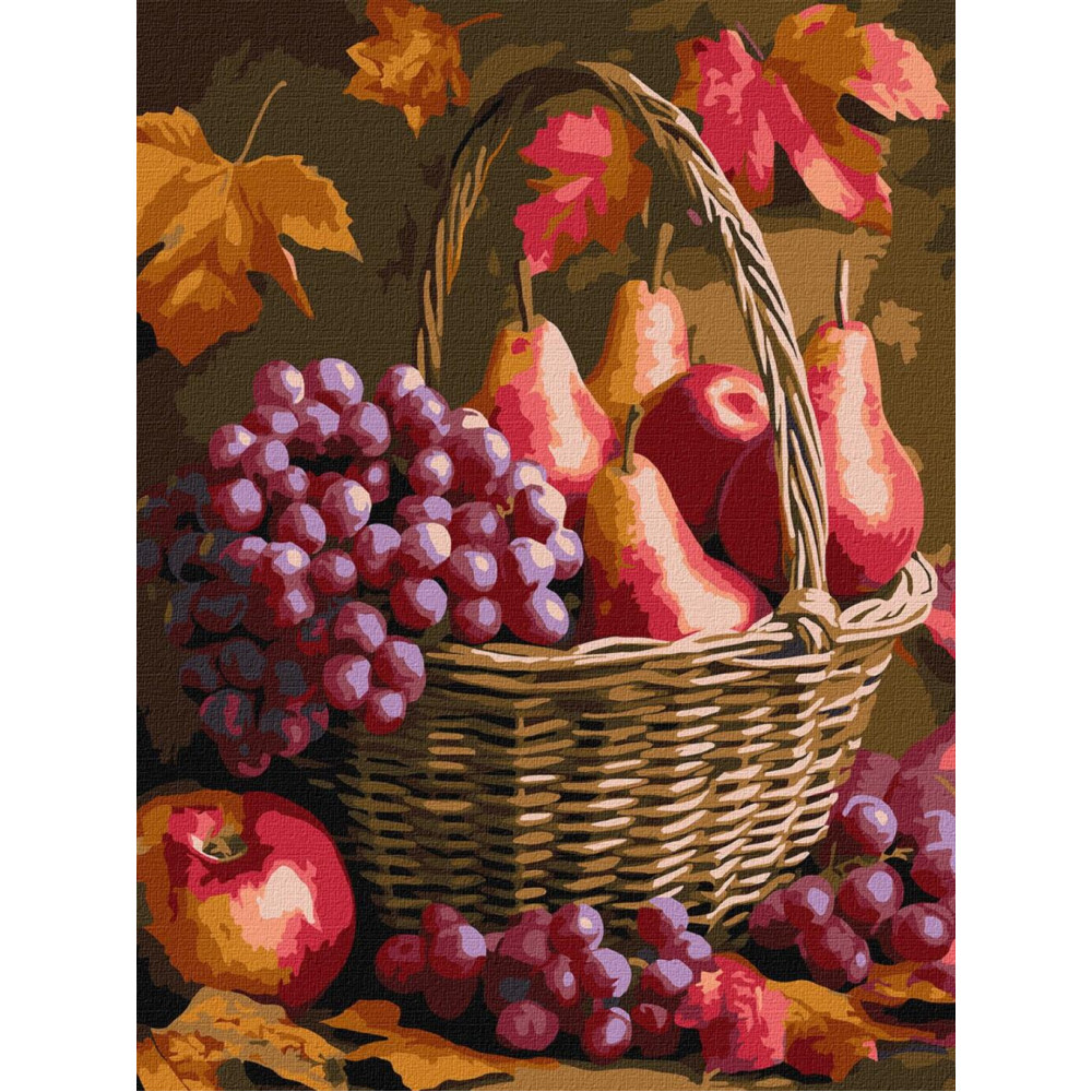 KHO5725 Ideyka Картина за номерами - Осінні фрукти 30х40 см (на підрамнику, Ідейка КНО-5725) ©art_selena_ua KHO5725 Ideyka Картина за номерами - Осінні фрукти 30х40 см (на підрамнику, Ідейка КНО-5725) ©art_selena_ua