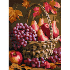 KHO5725 Ideyka Картина за номерами - Осінні фрукти 30х40 см (на підрамнику, Ідейка КНО-5725) ©art_selena_ua KHO5725 Ideyka Картина за номерами - Осінні фрукти 30х40 см (на підрамнику, Ідейка КНО-5725) ©art_selena_ua