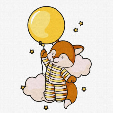 KHO6144 Ideyka Картина за номерами - Досліджуючи небо 25х25 см (на підрамнику, Ідейка КНО-6144) ©tanya_bonya