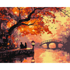 KHO6368 Ideyka Картина за номерами - Осіння ідилія 40х50 см (на підрамнику, Ідейка КНО-6368) ©art_selena_ua KHO6368 Ideyka Картина за номерами - Осіння ідилія 40х50 см (на підрамнику, Ідейка КНО-6368) ©art_selena_ua