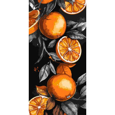 KHO6396 Ideyka Картина за номерами - Сицилійські апельсини 40х80 см (на підрамнику, Ідейка КНО-6396) ©art_selena_ua