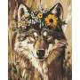 KHO6786 Ideyka Картина за номерами - Гарна вовчиця 40x50 см, (на підрамнику, Ідейка KHO6786) ©art_selena_ua