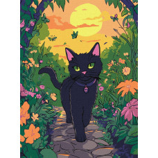 KHO6805 Ideyka Картина за номерами - Котик у саду 30х40 см (на підрамнику, Ідейка КНО-6805) ©art_selena_ua KHO6805 Ideyka Картина за номерами - Котик у саду 30х40 см (на підрамнику, Ідейка КНО-6805) ©art_selena_ua