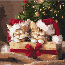 KHO6827 Ideyka Картина за номерами - Пухнасті подарунки 40х40 см (на підрамнику, Ідейка КНО-6827) ©art_selena_ua KHO6827 Ideyka Картина за номерами - Пухнасті подарунки 40х40 см (на підрамнику, Ідейка КНО-6827) ©art_selena_ua