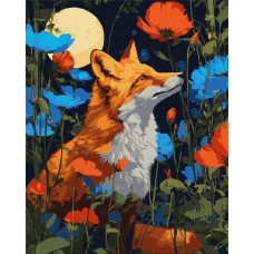 KHO6852 Ideyka Картина за номерами - Квіти під лапами 40х50 см (на підрамнику, Ідейка КНО-6852) ©art_selena_ua