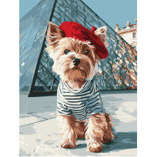 KHO6880 Ideyka Картина за номерами - Французький настрій 30x40 см, (на підрамнику, Ідейка KHO6880)