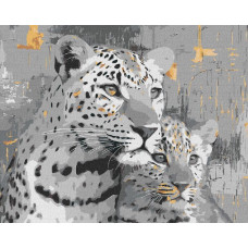 KHO6942 Ideyka Картина за номерами - Золоті джунглі з фарбами металік 50x40 см, (на підрамнику, Ідейка KHO6942)