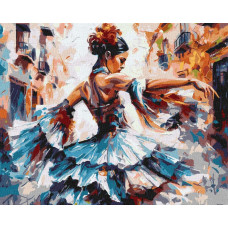 KHO8442 Дівчина в танці ©art.solomiia. Ideyka. Картина за номерами (Ідейка КНО-8442)