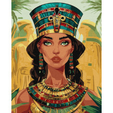 KHO8466 Єгипетська принцеса ©art_selena_ua. Ideyka. Картина за номерами (Ідейка КНО-8466)