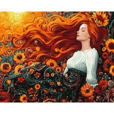 KHO8502 Ideyka Картина за номерами - Квіти осені 50х40 см (на підрамнику, Ідейка КНО-8502) ©art_selena_ua